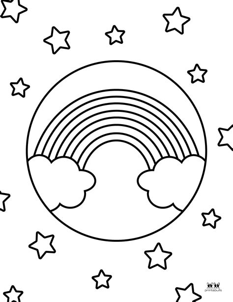 rainbow coloring pages   printable pages printabulls