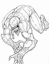 Venom Colorare Spiderman Disegno sketch template