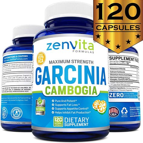 100 pure garcinia cambogia extract 95 hca 120 capsules 2100 mg