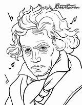 Beethoven Piano Musique Compositeurs Leçons Musiciens Musicians Enseignement Colorier éducation Musicale Livres Colouring Claude Debussy 출처 sketch template