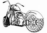 Motorrad Colorear Chopper Ausmalen Coloriages Bibi Schablone Ziyaret sketch template