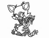 Mangle Fnaf Coloring Pages Nights Five Freddy Drawing Printable Drawings Freddys Games Colorear Print Characters Getcolorings Getdrawings Color Book Fredd sketch template