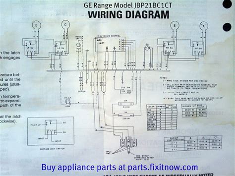 ge range model jbpbcct wiring diagram fixitnowcom samurai appliance repair man