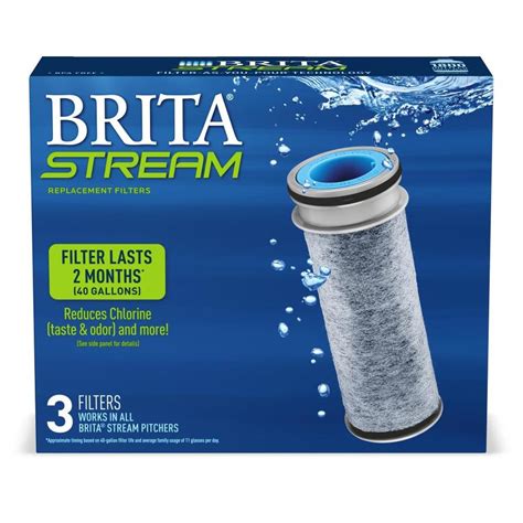 brita stream  pack coconut shell carbon pitcher replacement filter  lowescom
