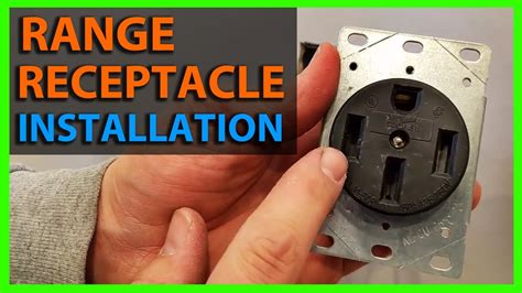 install  range receptacle  outlet flush mount  amp  wire youtube