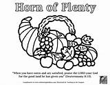 Horn Plenty Coloring Pages Thanksgiving Template Printable Horns Cornucopia Celebratingholidays sketch template