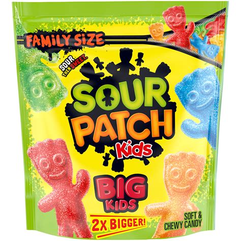 big sour patch kids candy original flavor  family size bag  lb