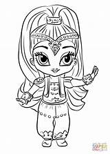 Shine Coloring Pages Shimmer Printable Drawing sketch template