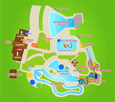 basic waterpark map  thought   super cool  change