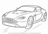 Aston Martin Vantage Draw V12 Drawing Step Cars Learn Sports Tutorials Drawings Paintingvalley Drawingtutorials101 sketch template