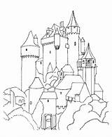 Castle Coloring Castles Pages Medieval Knights Drawing Colouring Printable Fantasy Adults Kids Book Color King Print Teens Sheets Kings Children sketch template