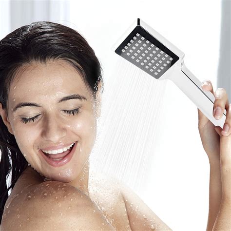Vagsure Shower Head Abs Plastic Chrome Bathroom Shower Head Water