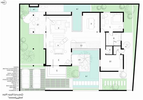 floor plan japanese courtyard house denah rumah patio arsitektur
