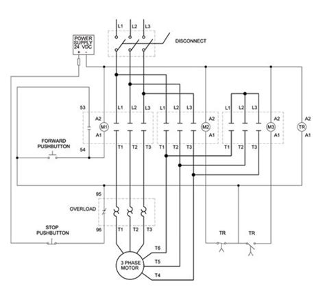 phase motor wiring diagrams  stop engineering electronic pinterest diagram