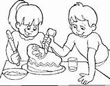 Make Cake Coloring Pages Chocolate Color Cak Getcolorings Child Kiezen Bord Printable sketch template