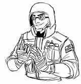 Siege Thermite sketch template