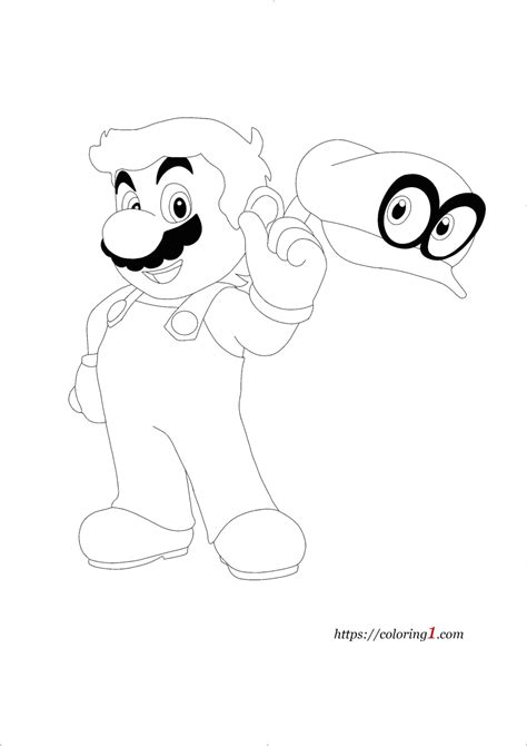 super mario odyssey coloring pages   coloring sheets