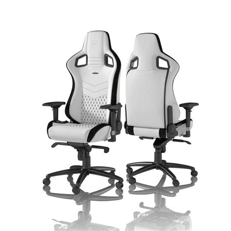 noblechairs epic gaming chair white black gaming chair