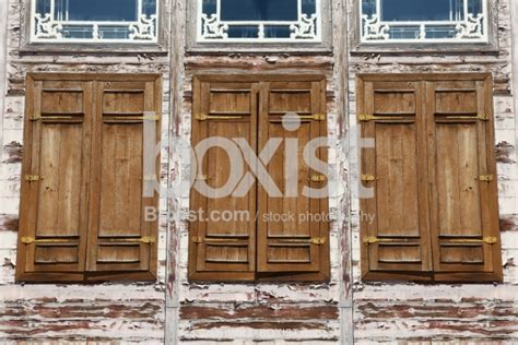 wooden windows boxistcom stock photography