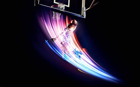 cool basketball light streaks wallpaper wallpaperscom