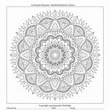 Relaxation Mandala Coloring Meditations Vol Complete sketch template