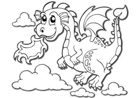 dragon coloring page kindergarten  file svg png dxf eps