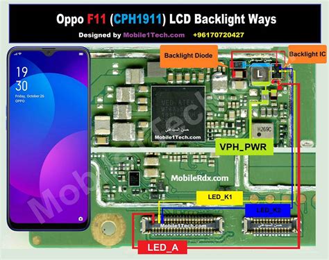 oppo  lcd backlight ways repair display light problem