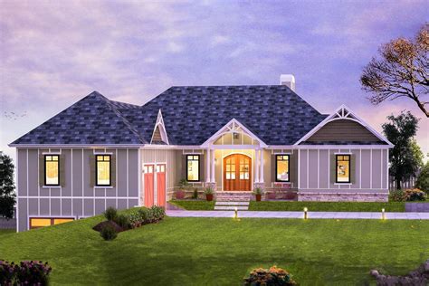 plan 24389tw 4 bed craftsman house plan with walk out