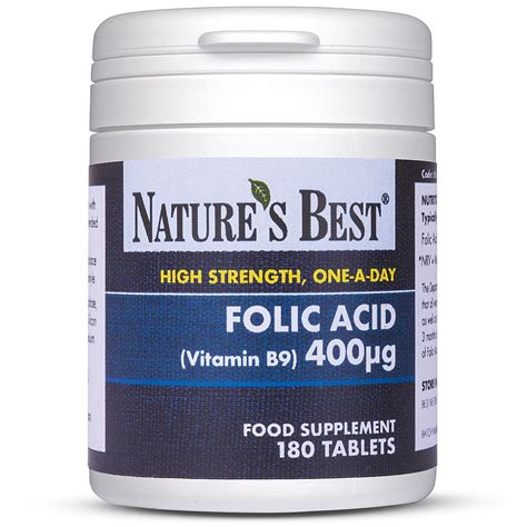 folic acid tablets vitamin  ug natures