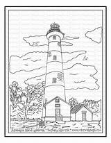 Lighthouse Printable Assateague Steph Colouring sketch template
