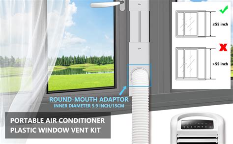 accessories window vent kit  air conditioner window exhaust panel portable air conditioner