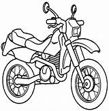 Transportes Medios Pintar Motocross Motorcycle Bike Menino sketch template