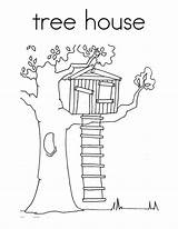 Treehouse Baumhaus Colouring Malvorlagen Drawing Colorluna Divyajanani sketch template