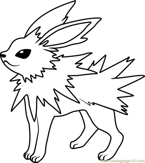 jolteon pokemon coloring pages pokemon coloring cute coloring pages