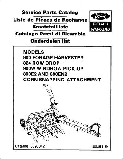 holland  parts manual  row crop service agri parts manuals  catalogs