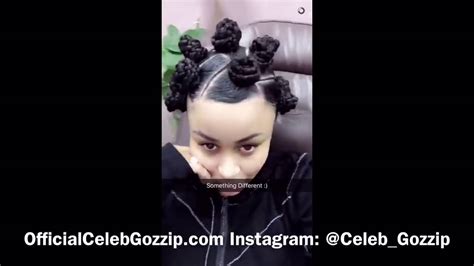 Blac Chyna Shows Off Her Real Hair And Gets Bantu Knots