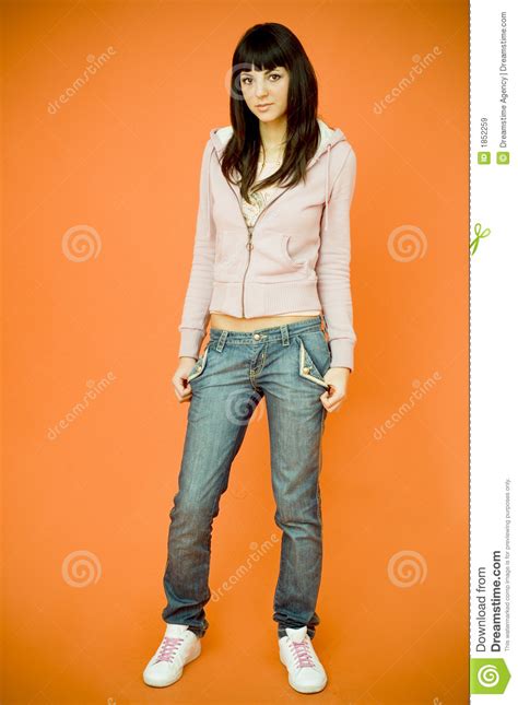 casual teen girl stock image image of beauty informal 1852259