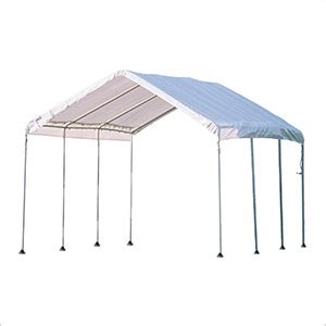 shelterlogic   compact canopy     leg frame white cover