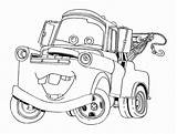 Mater Coloring Cars Pages Tow Pixar Drawing Kids Printable Color Disney Paintingvalley Drawings Print sketch template