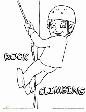 climbing coloring  climbing coloring