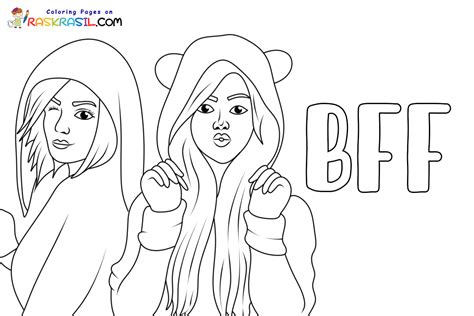 bff coloring page coloring home