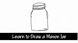 Jar Drawing Draw Mason Canning Drawings Easy Doodle Learn Paintingvalley sketch template