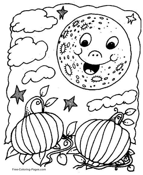 halloween coloring sheets halloween moon moon coloring pages
