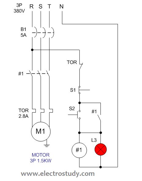 motor start stop circuit