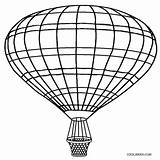 Balloon Air Hot Basket Coloring Pages Drawing Template Printable Sketch Cool2bkids Kids Clipartmag sketch template