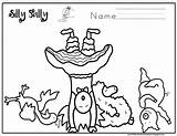 Silly Sally sketch template