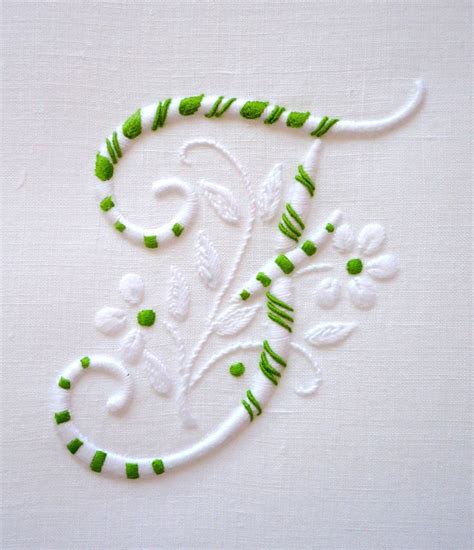 embroidered letters images  pinterest
