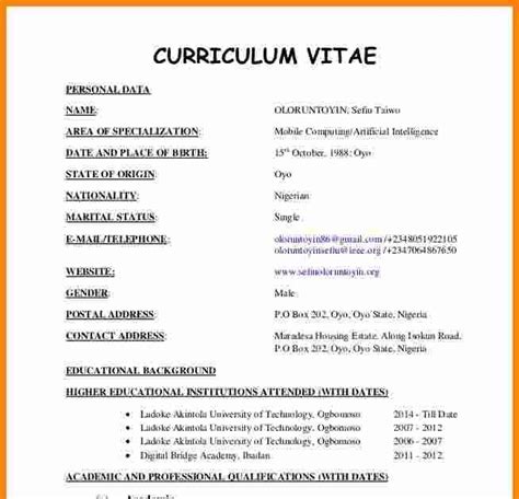 curriculum vitae format  kenya plumber cv template tips