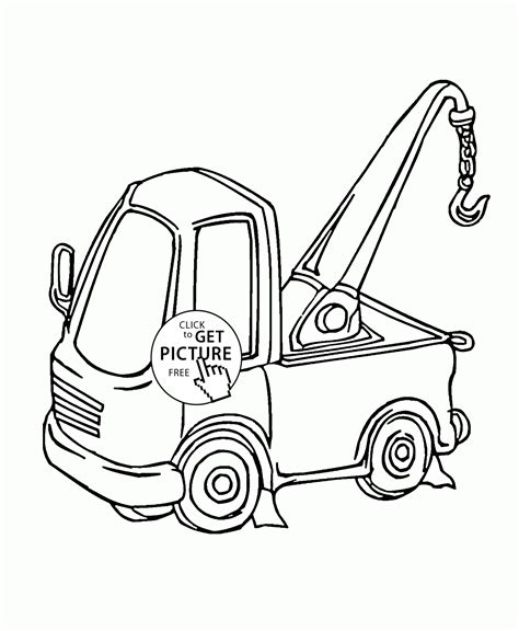 small crane truck coloring page  kids transportation coloring pages