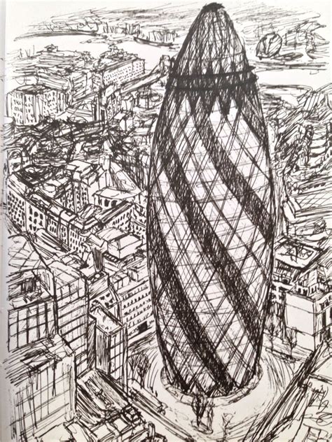 drawing   ghere building  london